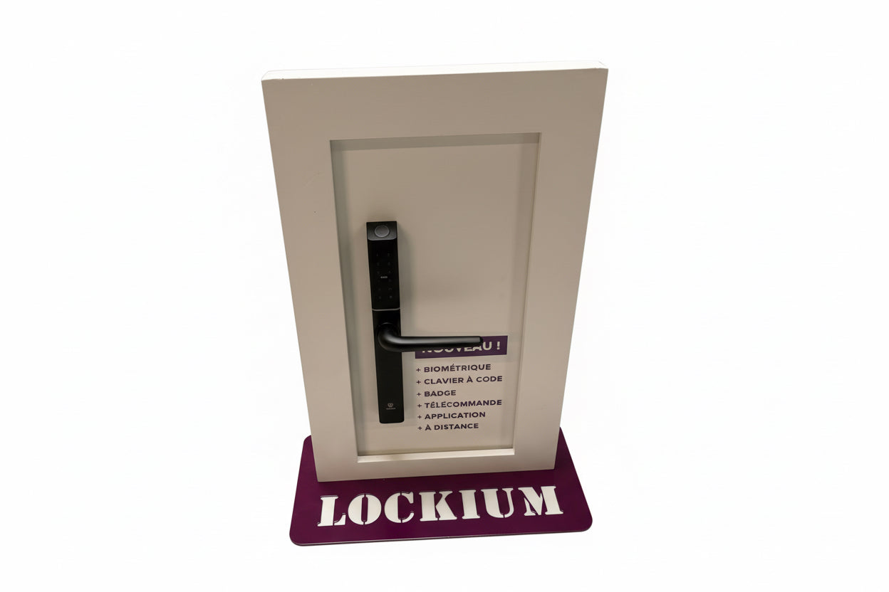 EXPO Support de présentation avec une poignée Lockium